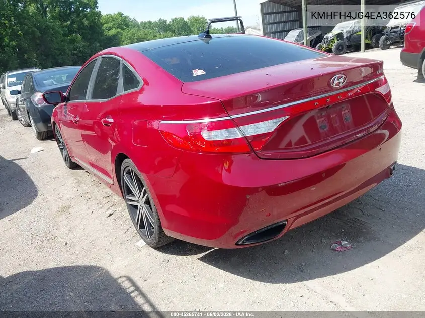 2014 Hyundai Azera Limited VIN: KMHFH4JG4EA362576 Lot: 45265741