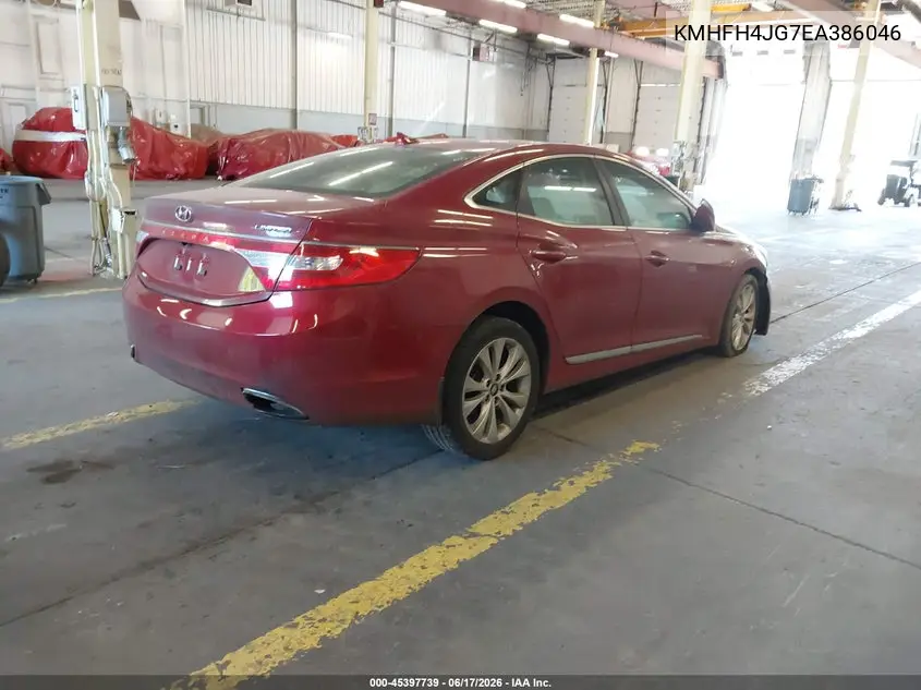 2014 Hyundai Azera Limited VIN: KMHFH4JG7EA386046 Lot: 45397739