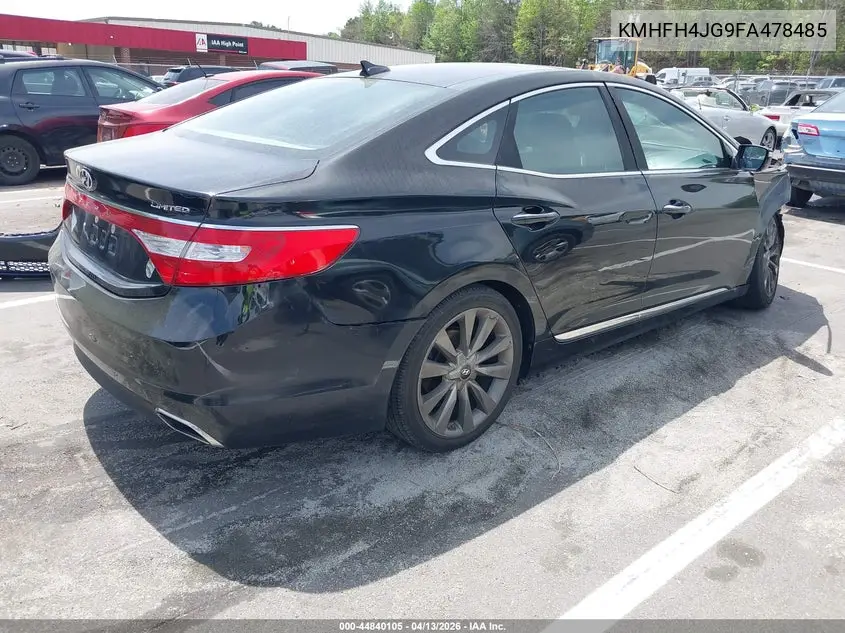 2015 Hyundai Azera Limited VIN: KMHFH4JG9FA478485 Lot: 44840105