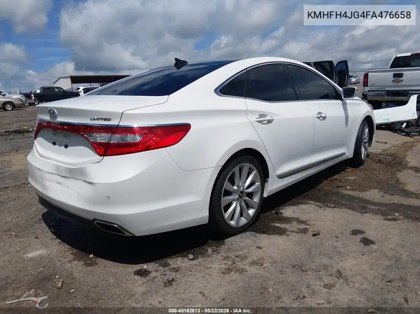 2015 Hyundai Azera Limited VIN: KMHFH4JG4FA476658 Lot: 45162813