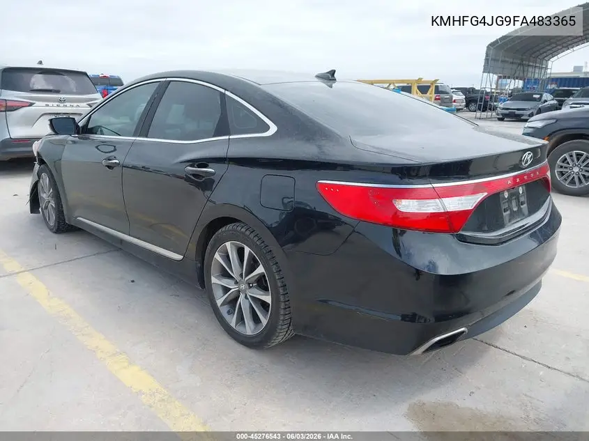 2015 Hyundai Azera VIN: KMHFG4JG9FA483365 Lot: 45276543