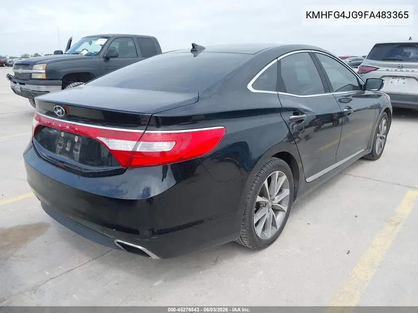 2015 Hyundai Azera VIN: KMHFG4JG9FA483365 Lot: 45276543