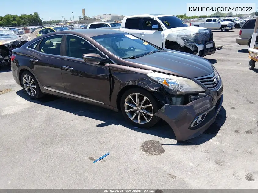 2015 Hyundai Azera VIN: KMHFG4JG3FA483622 Lot: 45351700