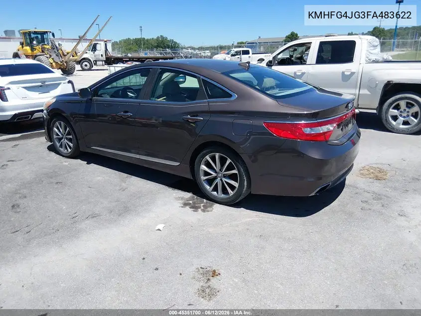 2015 Hyundai Azera VIN: KMHFG4JG3FA483622 Lot: 45351700