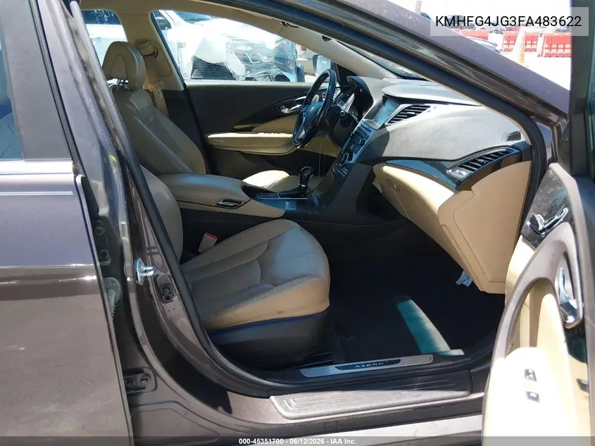 2015 Hyundai Azera VIN: KMHFG4JG3FA483622 Lot: 45351700