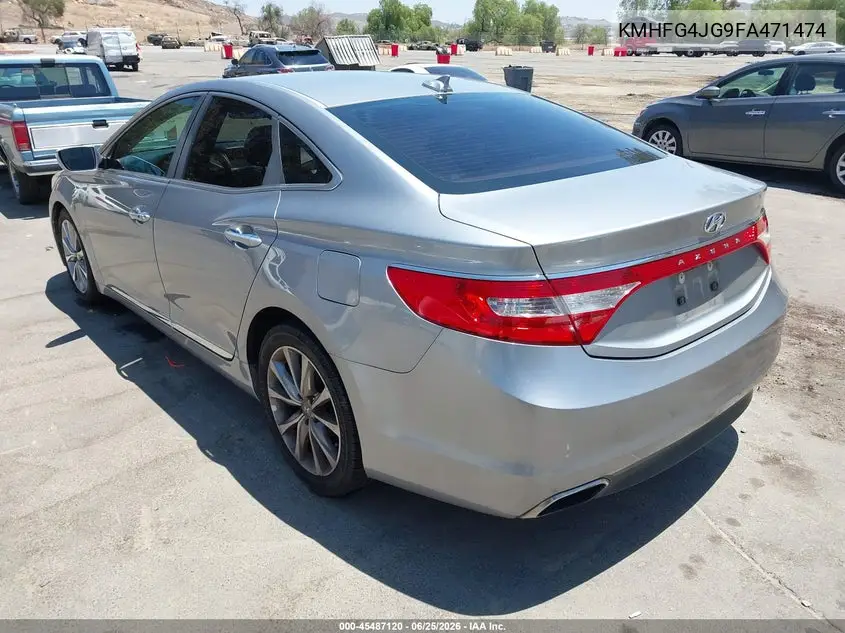 2015 Hyundai Azera VIN: KMHFG4JG9FA471474 Lot: 45487120