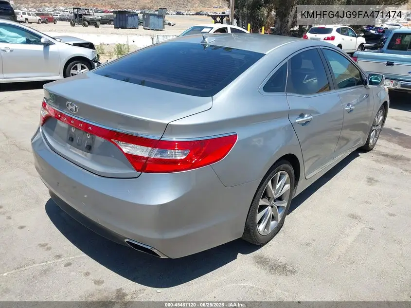 2015 Hyundai Azera VIN: KMHFG4JG9FA471474 Lot: 45487120
