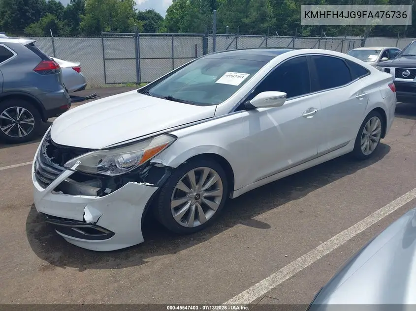 2015 Hyundai Azera Limited VIN: KMHFH4JG9FA476736 Lot: 45547403