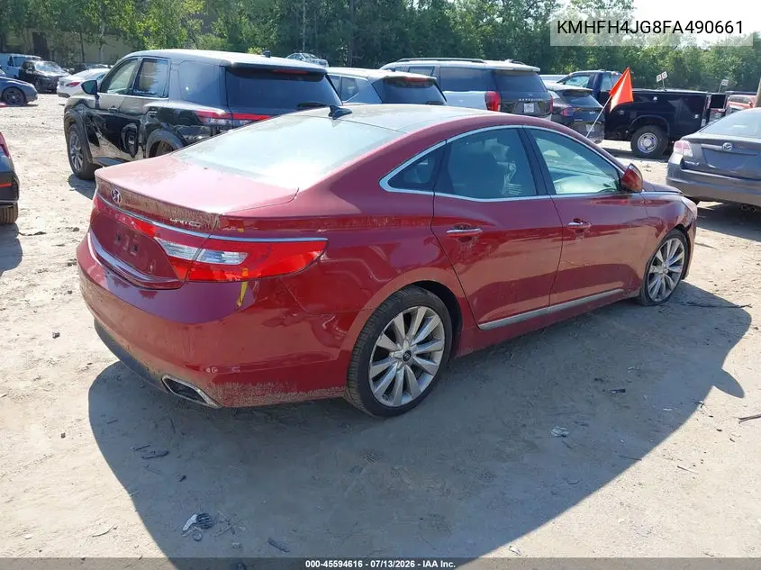 2015 Hyundai Azera Limited VIN: KMHFH4JG8FA490661 Lot: 45594616