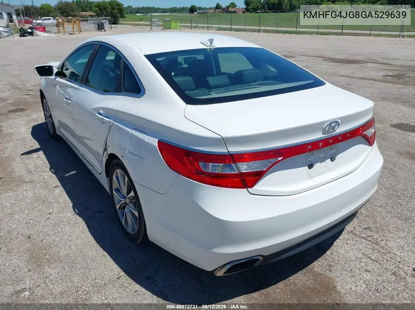 2016 Hyundai Azera VIN: KMHFG4JG8GA529639 Lot: 45372731