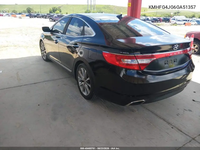2016 Hyundai Azera VIN: KMHFG4JG6GA513570 Lot: 45465781
