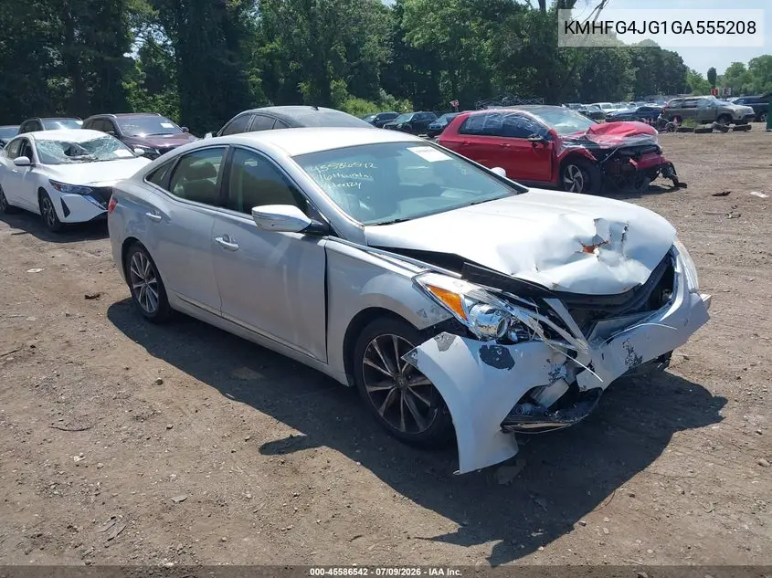 2016 Hyundai Azera VIN: KMHFG4JG1GA555208 Lot: 45586542