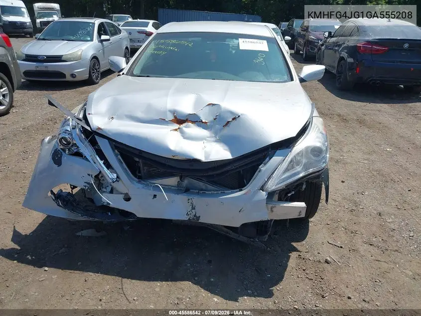 2016 Hyundai Azera VIN: KMHFG4JG1GA555208 Lot: 45586542