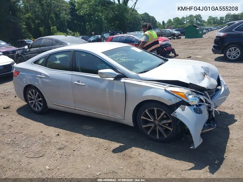 2016 Hyundai Azera VIN: KMHFG4JG1GA555208 Lot: 45586542