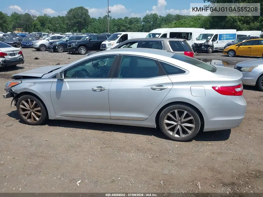 2016 Hyundai Azera VIN: KMHFG4JG1GA555208 Lot: 45586542
