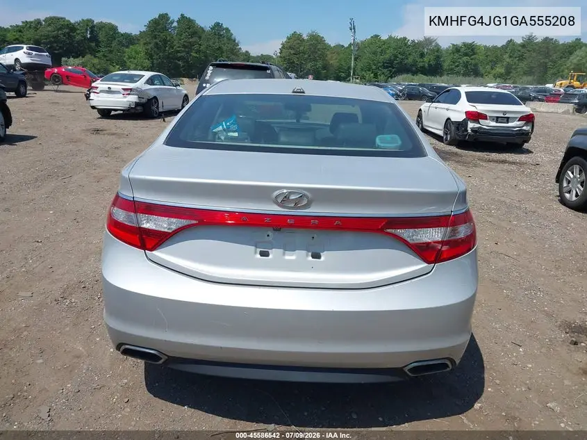 2016 Hyundai Azera VIN: KMHFG4JG1GA555208 Lot: 45586542
