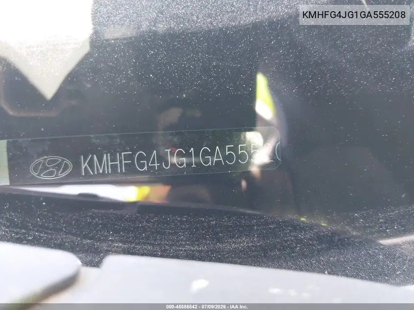 2016 Hyundai Azera VIN: KMHFG4JG1GA555208 Lot: 45586542
