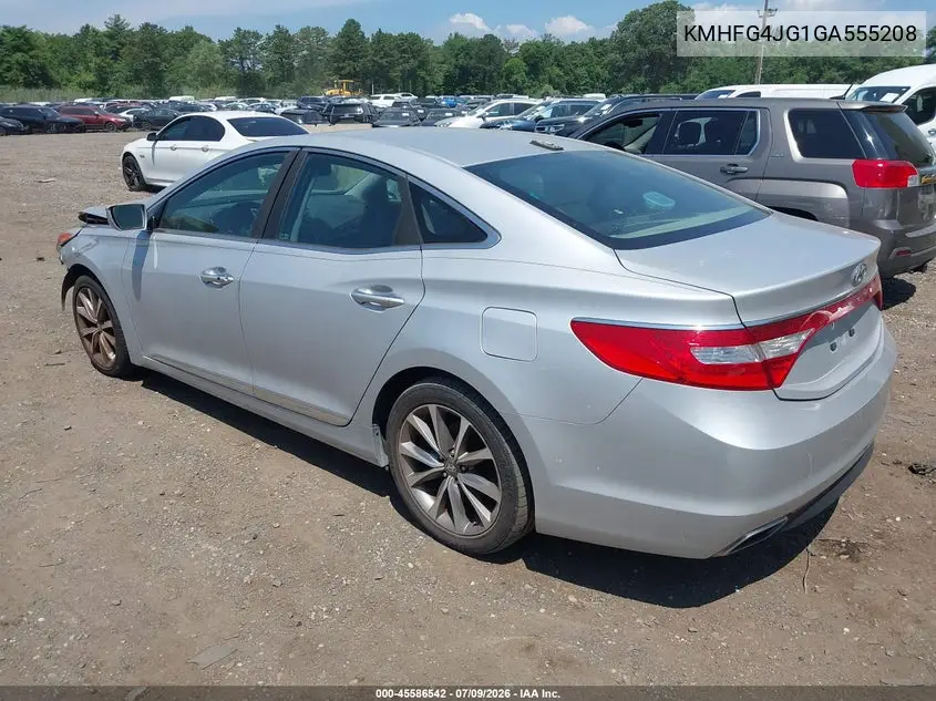 2016 Hyundai Azera VIN: KMHFG4JG1GA555208 Lot: 45586542