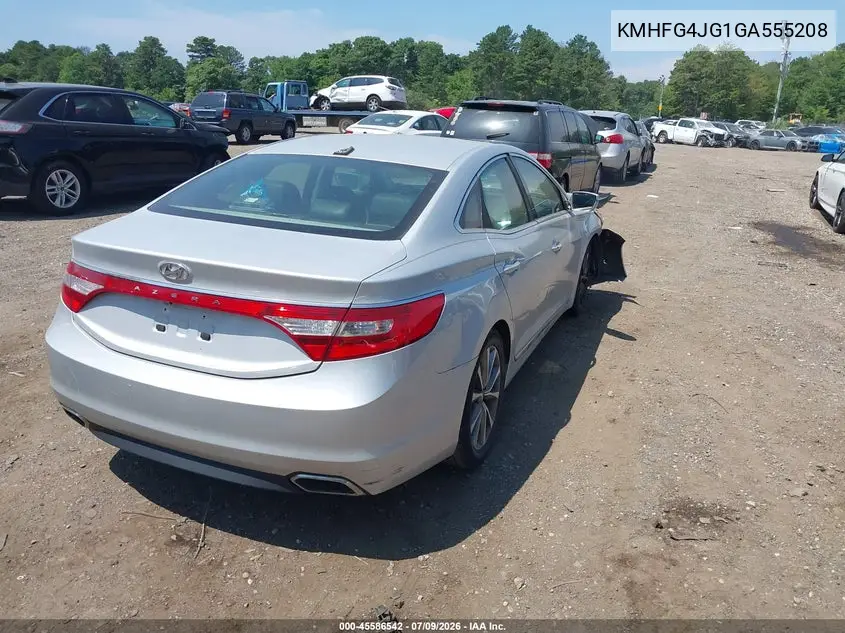 2016 Hyundai Azera VIN: KMHFG4JG1GA555208 Lot: 45586542