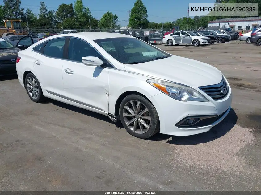 2017 Hyundai Azera VIN: KMHFG4JG6HA590389 Lot: 44951582