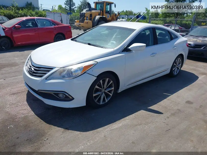 2017 Hyundai Azera VIN: KMHFG4JG6HA590389 Lot: 44951582