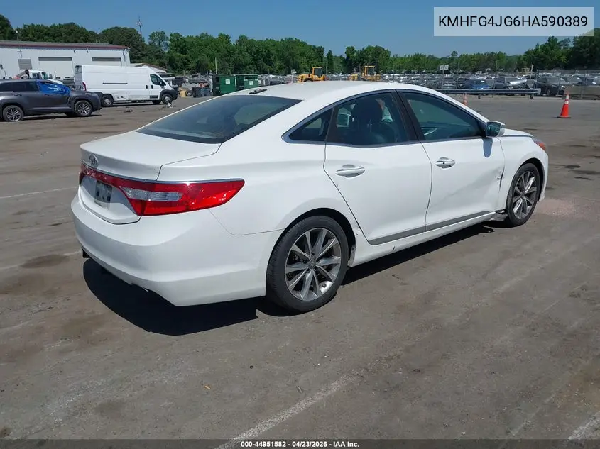 2017 Hyundai Azera VIN: KMHFG4JG6HA590389 Lot: 44951582