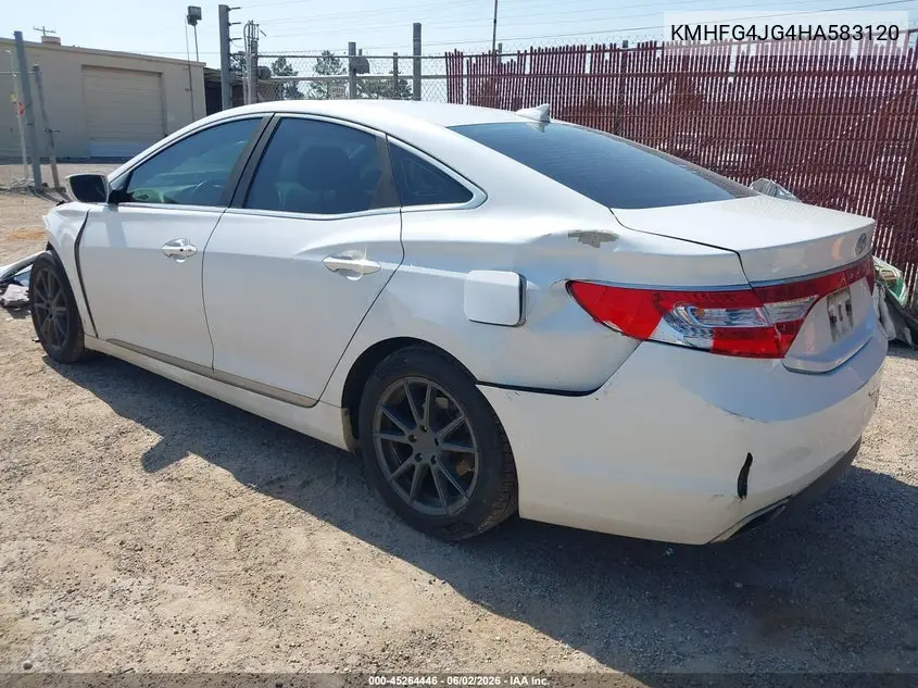 2017 Hyundai Azera VIN: KMHFG4JG4HA583120 Lot: 45264446