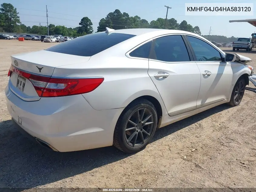 2017 Hyundai Azera VIN: KMHFG4JG4HA583120 Lot: 45264446