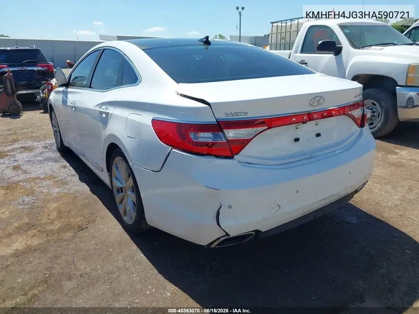 2017 Hyundai Azera Limited VIN: KMHFH4JG3HA590721 Lot: 45363070