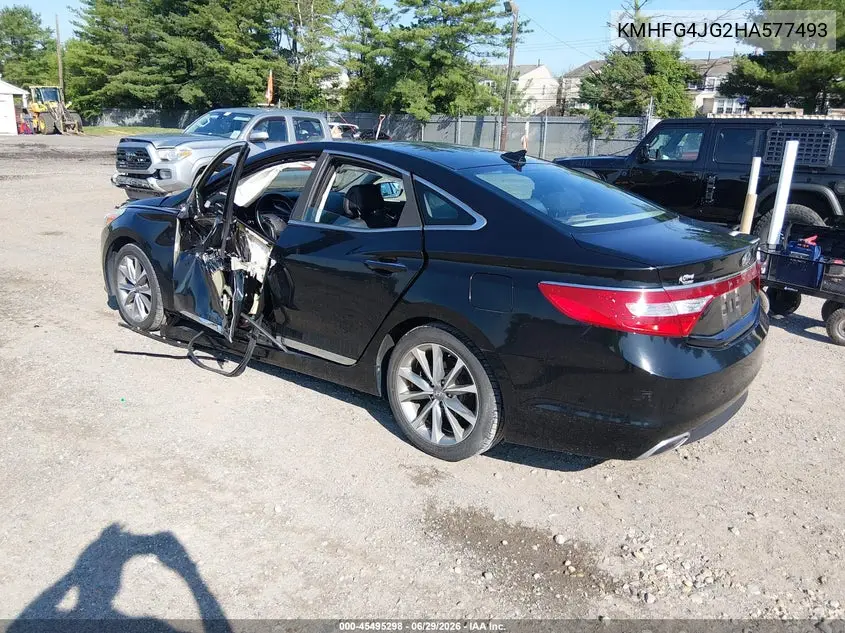 2017 Hyundai Azera VIN: KMHFG4JG2HA577493 Lot: 45495298