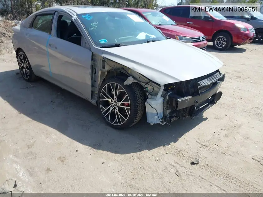 2022 Hyundai Elantra N VIN: KMHLW4AK4NU008651 Lot: 44831027