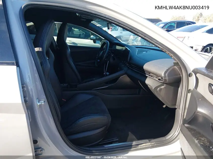 2022 Hyundai Elantra N VIN: KMHLW4AK8NU003419 Lot: 45221587