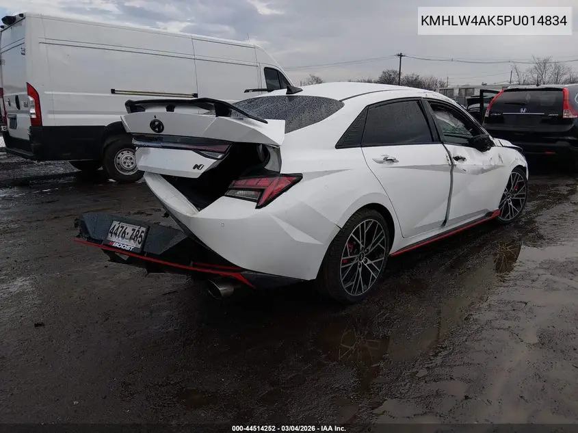 2023 Hyundai Elantra N VIN: KMHLW4AK5PU014834 Lot: 44514252