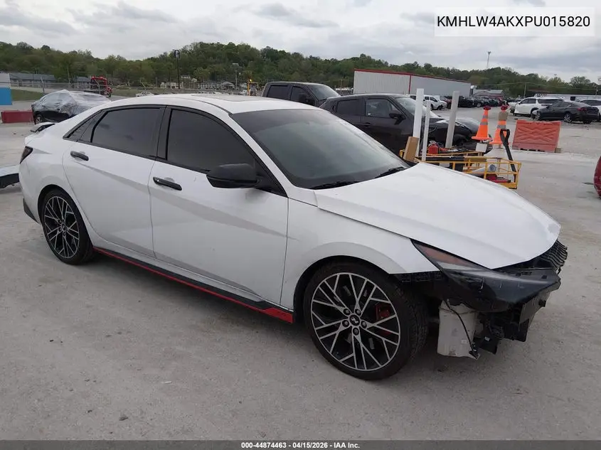2023 Hyundai Elantra N VIN: KMHLW4AKXPU015820 Lot: 44874463