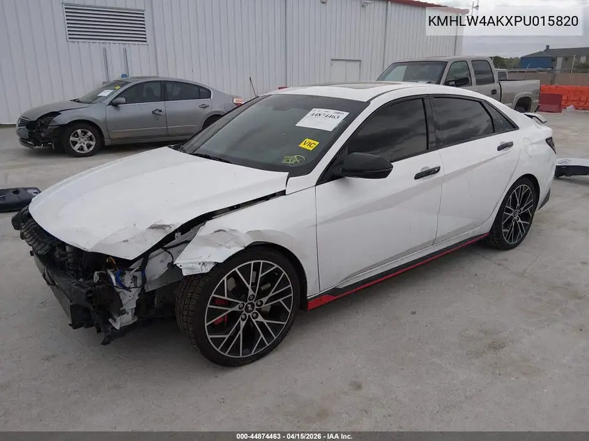 2023 Hyundai Elantra N VIN: KMHLW4AKXPU015820 Lot: 44874463
