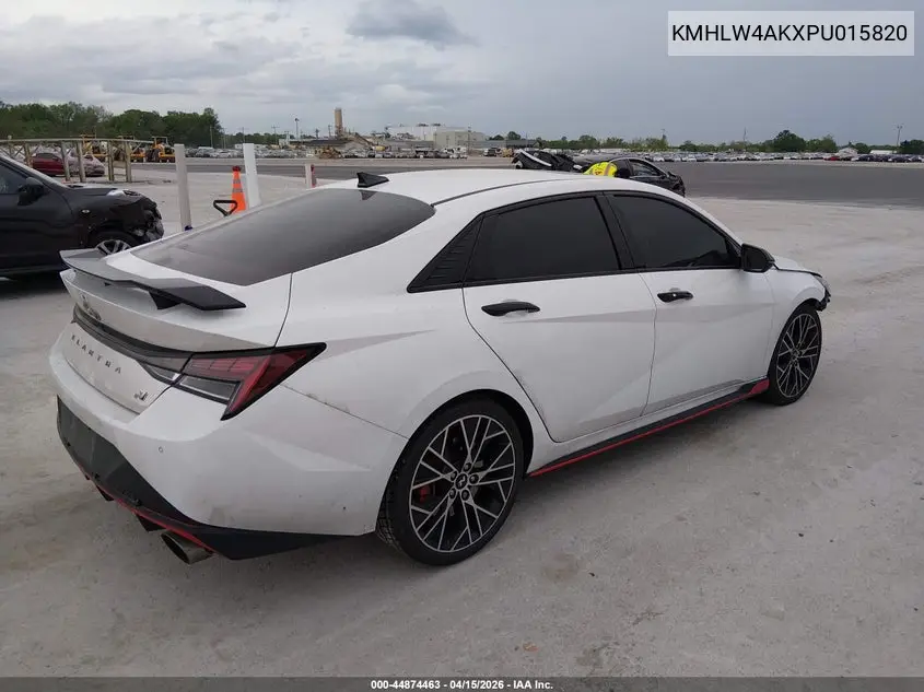 2023 Hyundai Elantra N VIN: KMHLW4AKXPU015820 Lot: 44874463