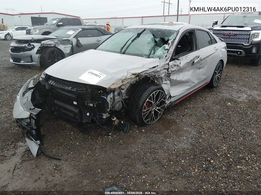 2023 Hyundai Elantra N VIN: KMHLW4AK6PU012316 Lot: 45060851