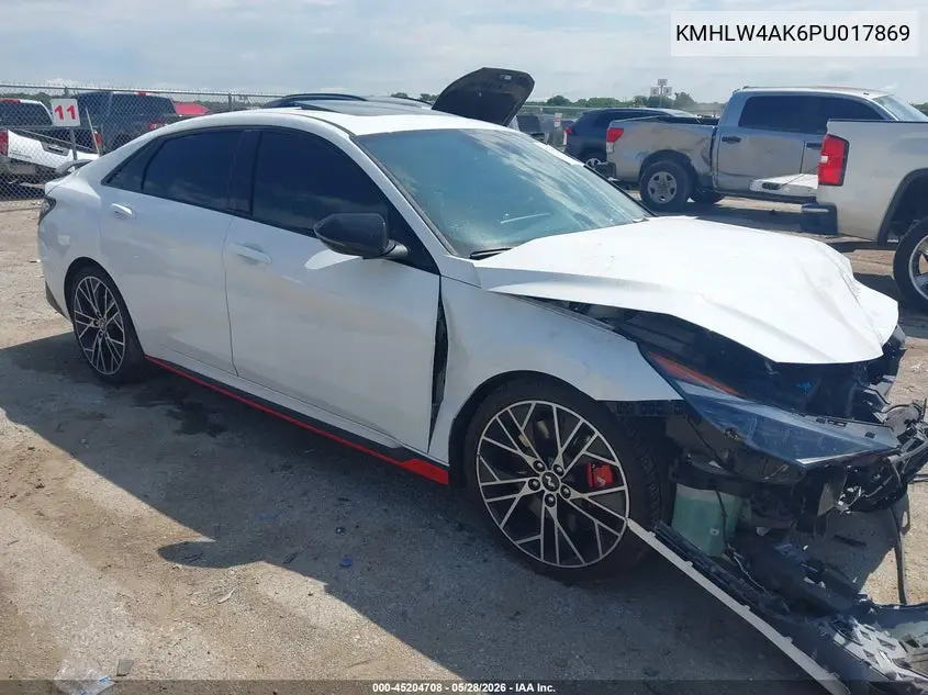 2023 Hyundai Elantra N VIN: KMHLW4AK6PU017869 Lot: 45204708
