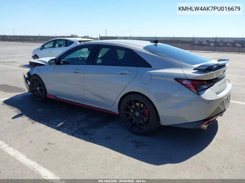 2023 Hyundai Elantra N VIN: KMHLW4AK7PU016679 Lot: 45252209