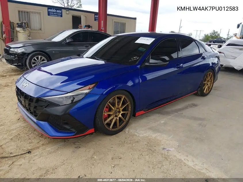 2023 Hyundai Elantra N VIN: KMHLW4AK7PU012583 Lot: 45313677
