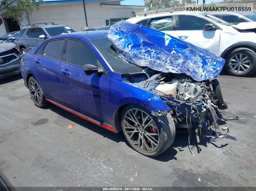 2023 Hyundai Elantra N VIN: KMHLW4AK7PU018559 Lot: 45362218