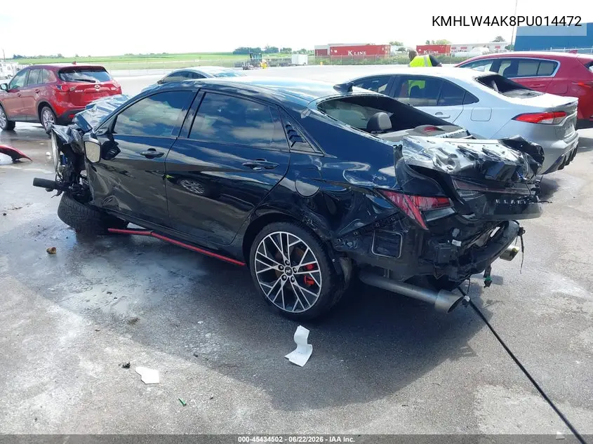 2023 Hyundai Elantra N VIN: KMHLW4AK8PU014472 Lot: 45434502