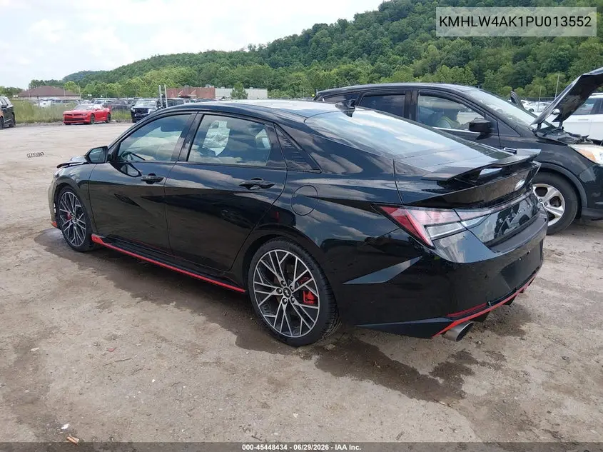 2023 Hyundai Elantra N VIN: KMHLW4AK1PU013552 Lot: 45448434