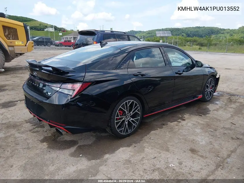 2023 Hyundai Elantra N VIN: KMHLW4AK1PU013552 Lot: 45448434
