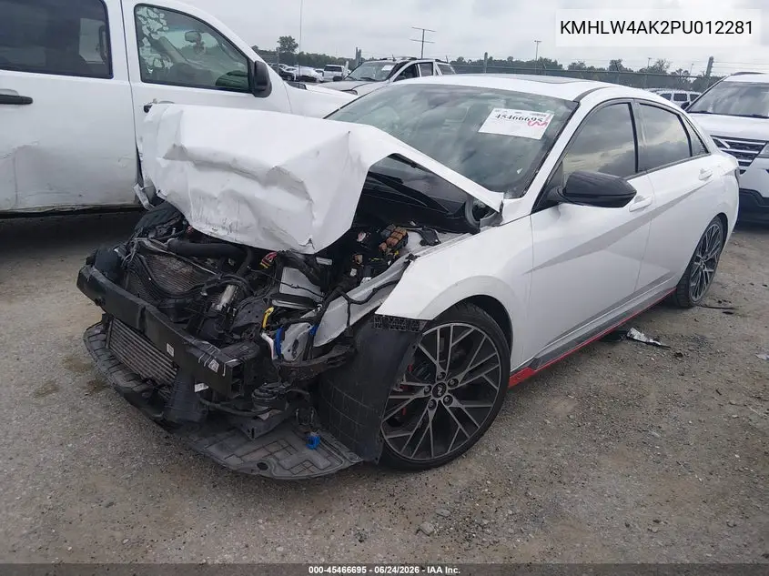 2023 Hyundai Elantra N VIN: KMHLW4AK2PU012281 Lot: 45466695