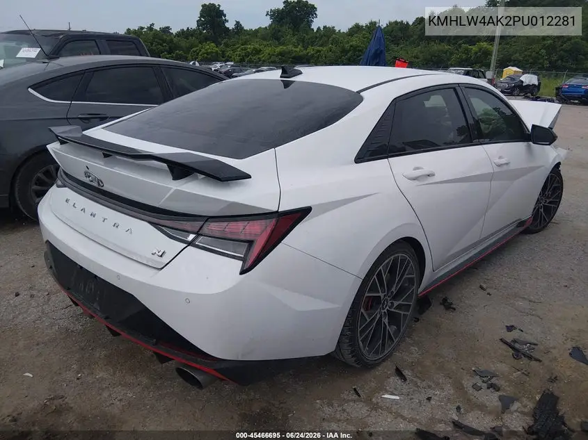 2023 Hyundai Elantra N VIN: KMHLW4AK2PU012281 Lot: 45466695