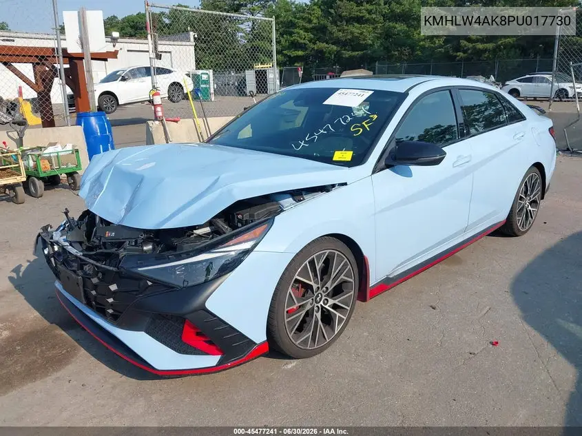 2023 Hyundai Elantra N VIN: KMHLW4AK8PU017730 Lot: 45477241