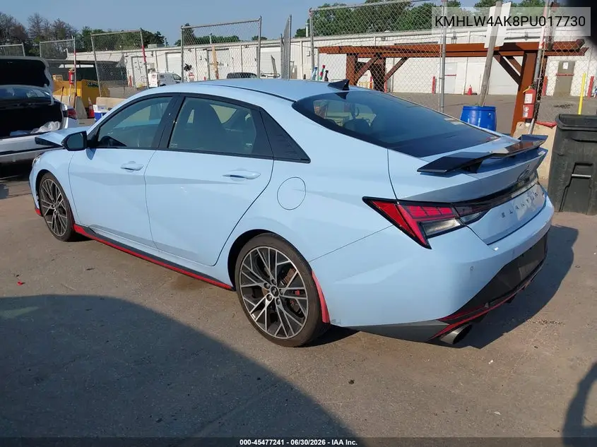 2023 Hyundai Elantra N VIN: KMHLW4AK8PU017730 Lot: 45477241