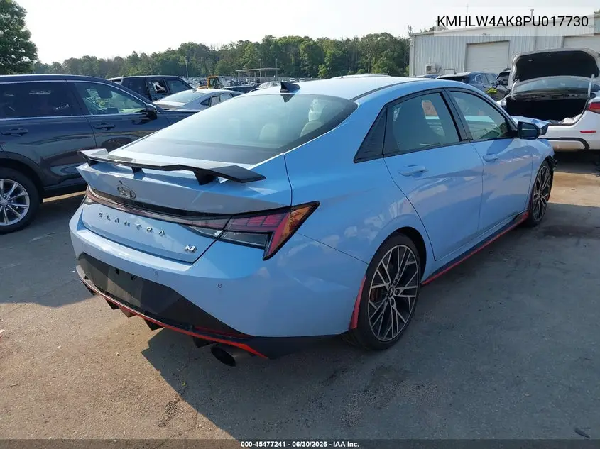 2023 Hyundai Elantra N VIN: KMHLW4AK8PU017730 Lot: 45477241