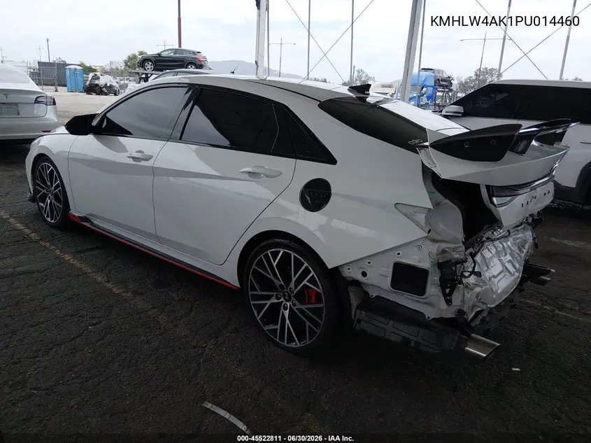 2023 Hyundai Elantra N VIN: KMHLW4AK1PU014460 Lot: 45522811